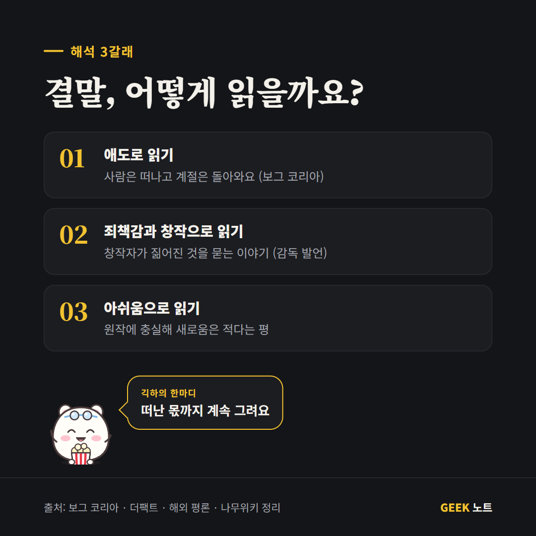 해석 갈래 카드